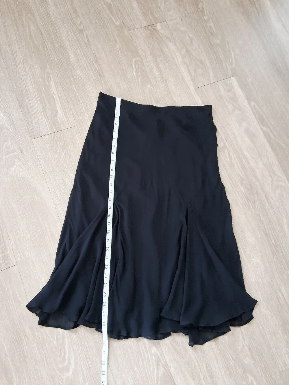 J. Crew Gwyneth Flounce Hem Slip Skirt In Black Chiffon